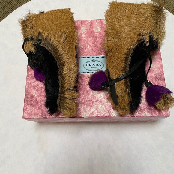 Prada Flat Fur Chukka Bootie - Picture 3 of 8